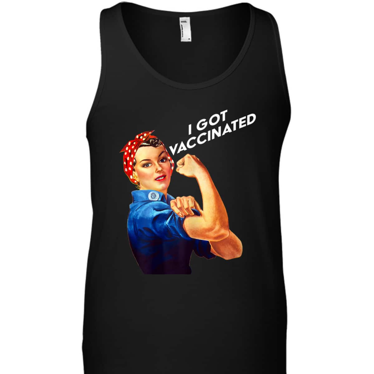 Womens Pro Vaccine Vaccinated Rosie The Riveter Pro Vaccine T-Shirt