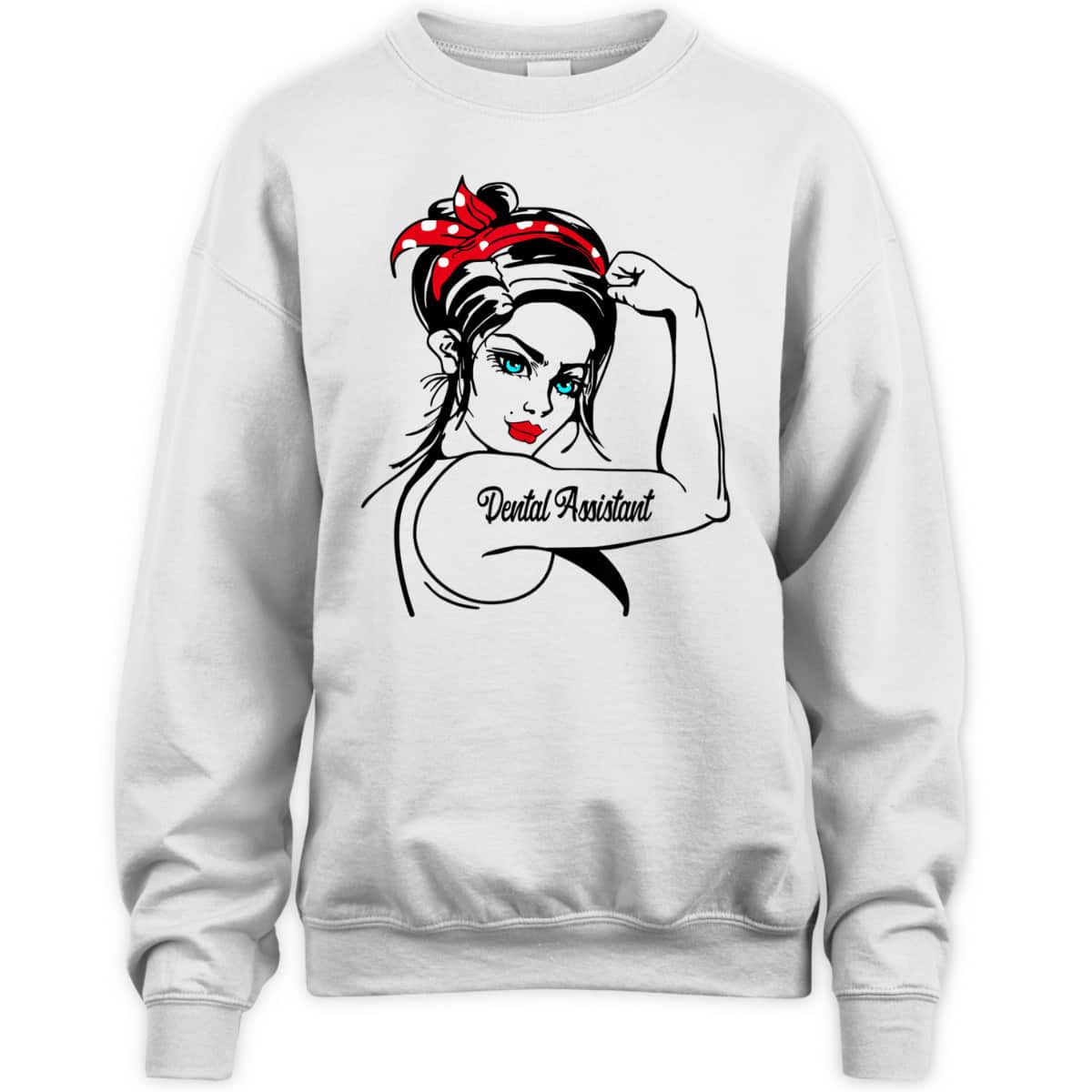 Dental Assistant Rosie The Riveter Pin Up T-Shirt