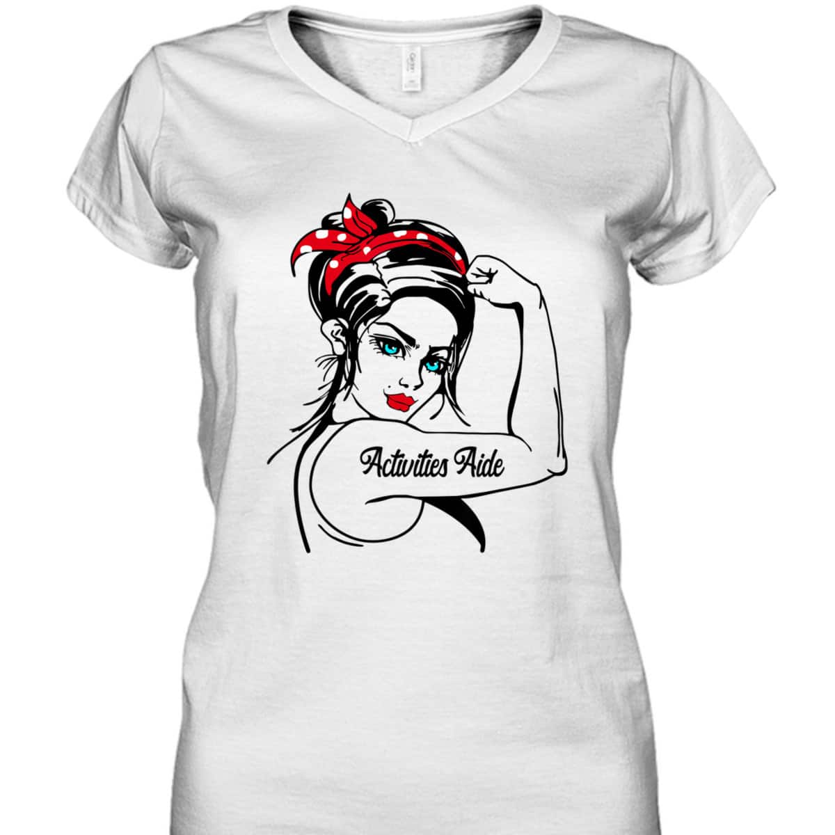 Female Activities Aide Rosie The Riveter Pin Up Girl T-Shirt