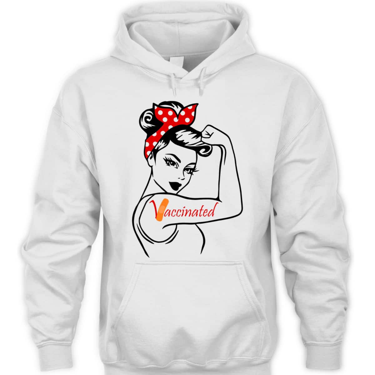 Rosie The Riveter Vaccinated T-Shirt