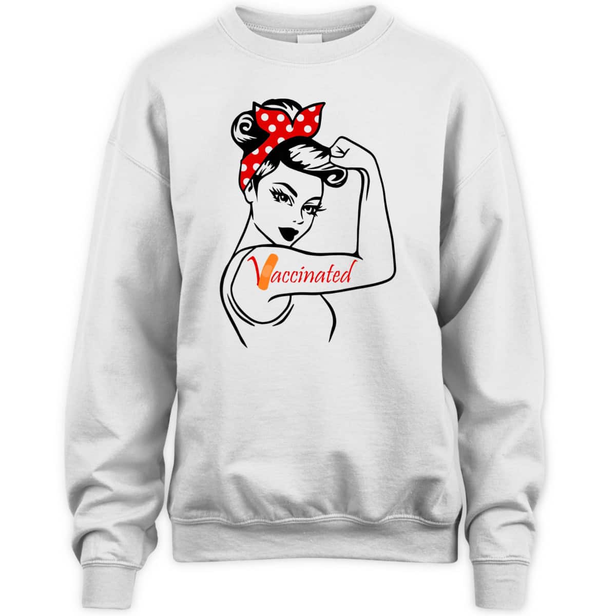 Rosie The Riveter Vaccinated T-Shirt
