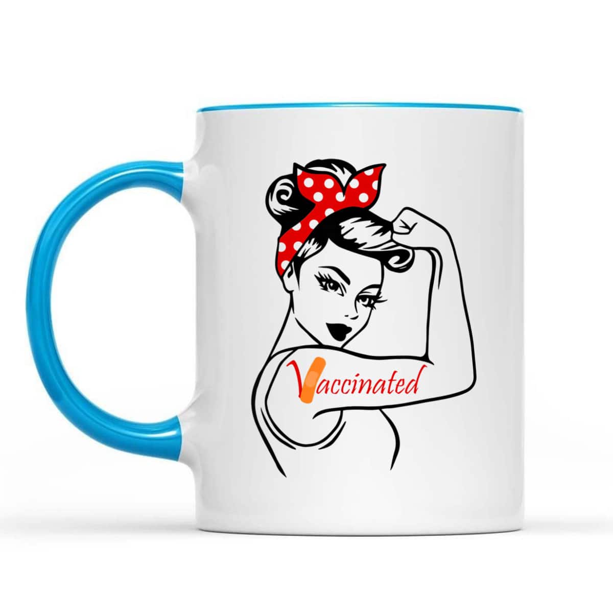 Rosie The Riveter Vaccinated T-Shirt