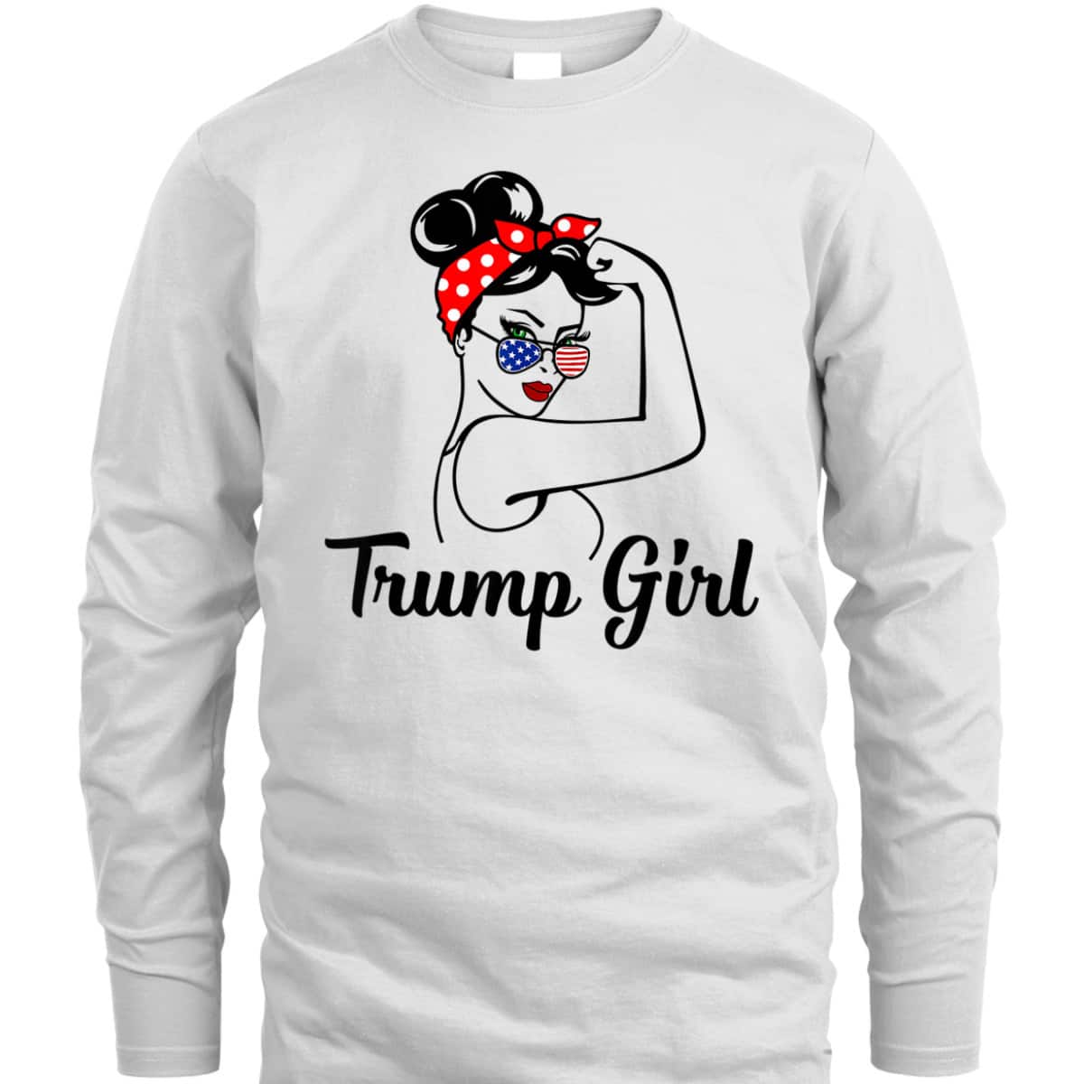 Trump Girl Rosie The Riveter Republican Gifts Pro Donald T-Shirt
