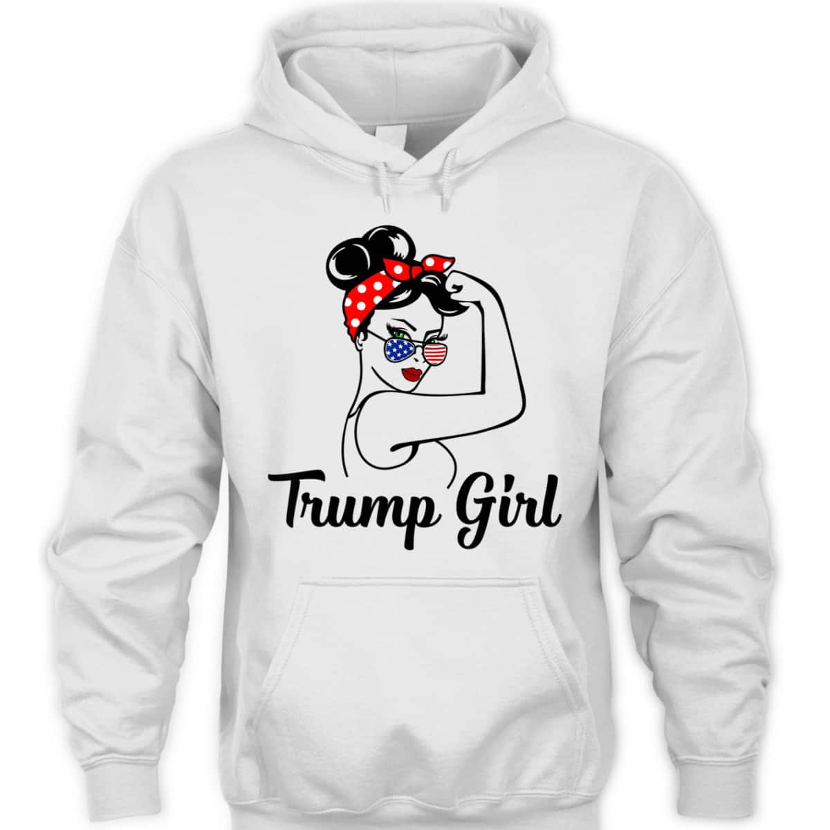 Trump Girl Rosie The Riveter Republican Gifts Pro Donald T-Shirt