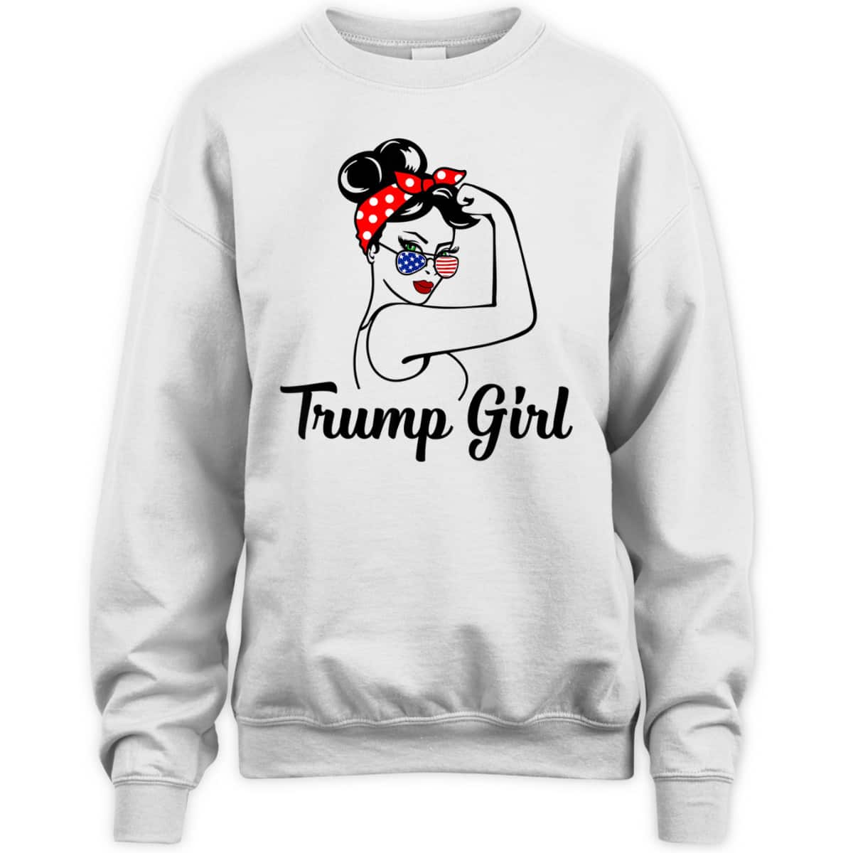 Trump Girl Rosie The Riveter Republican Gifts Pro Donald T-Shirt