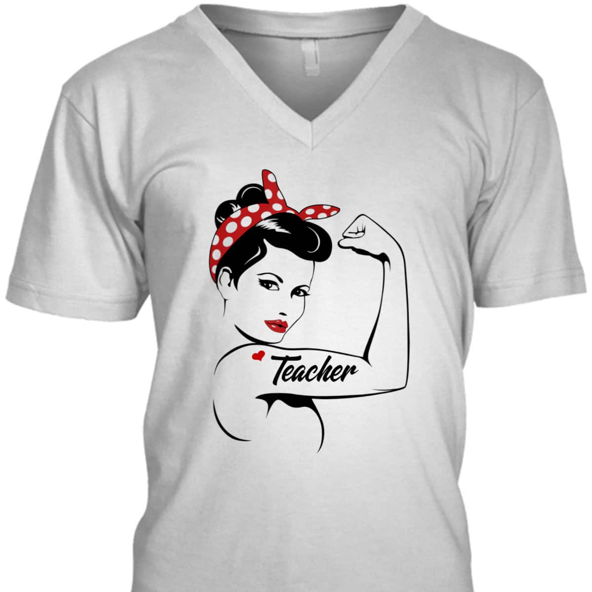 Teacher Rosie The Riveter Graphic T-Shirt