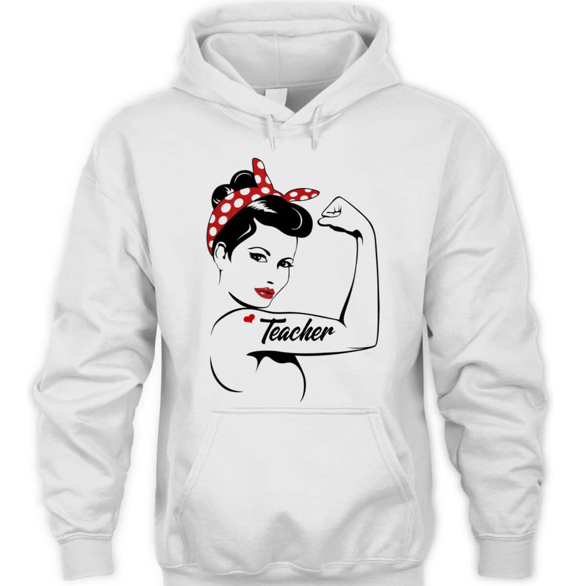 Teacher Rosie The Riveter Graphic T-Shirt