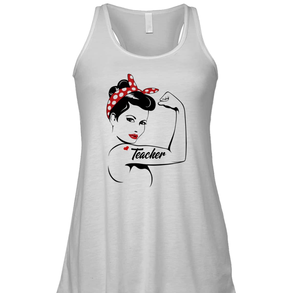 Teacher Rosie The Riveter Graphic T-Shirt
