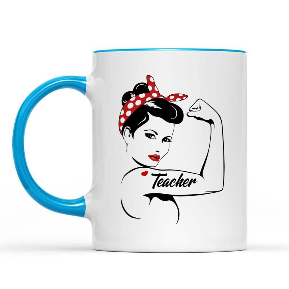 Teacher Rosie The Riveter Graphic T-Shirt