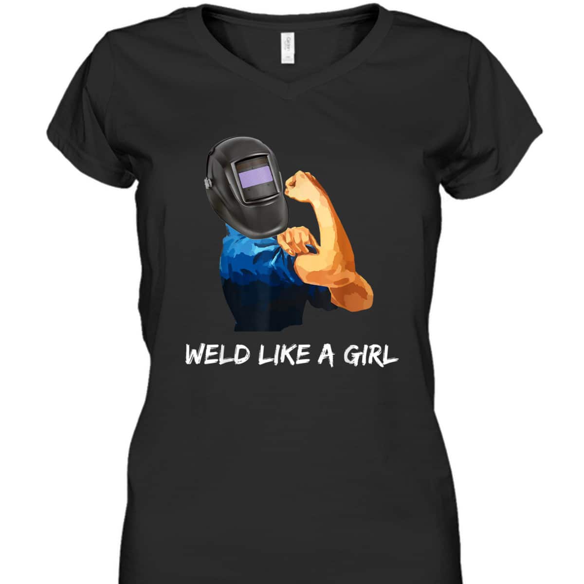Weld Like A Girl, Rosie The Riveter T-Shirt