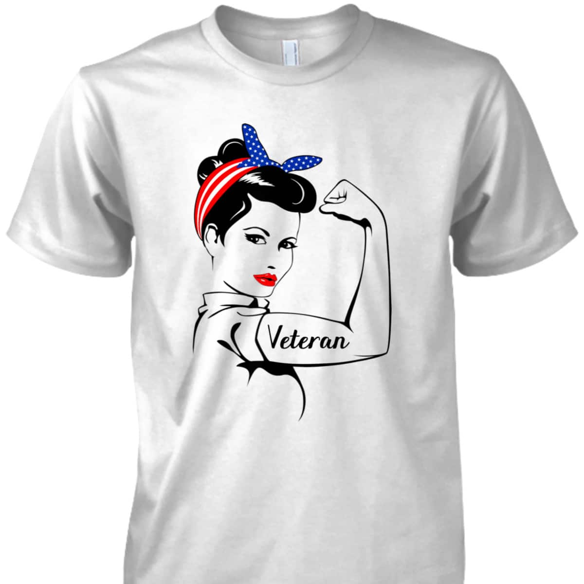 Veteran Rosie The Riveter Veterans T-Shirt Veteran Rosie The Riveter Veterans T-Shirt