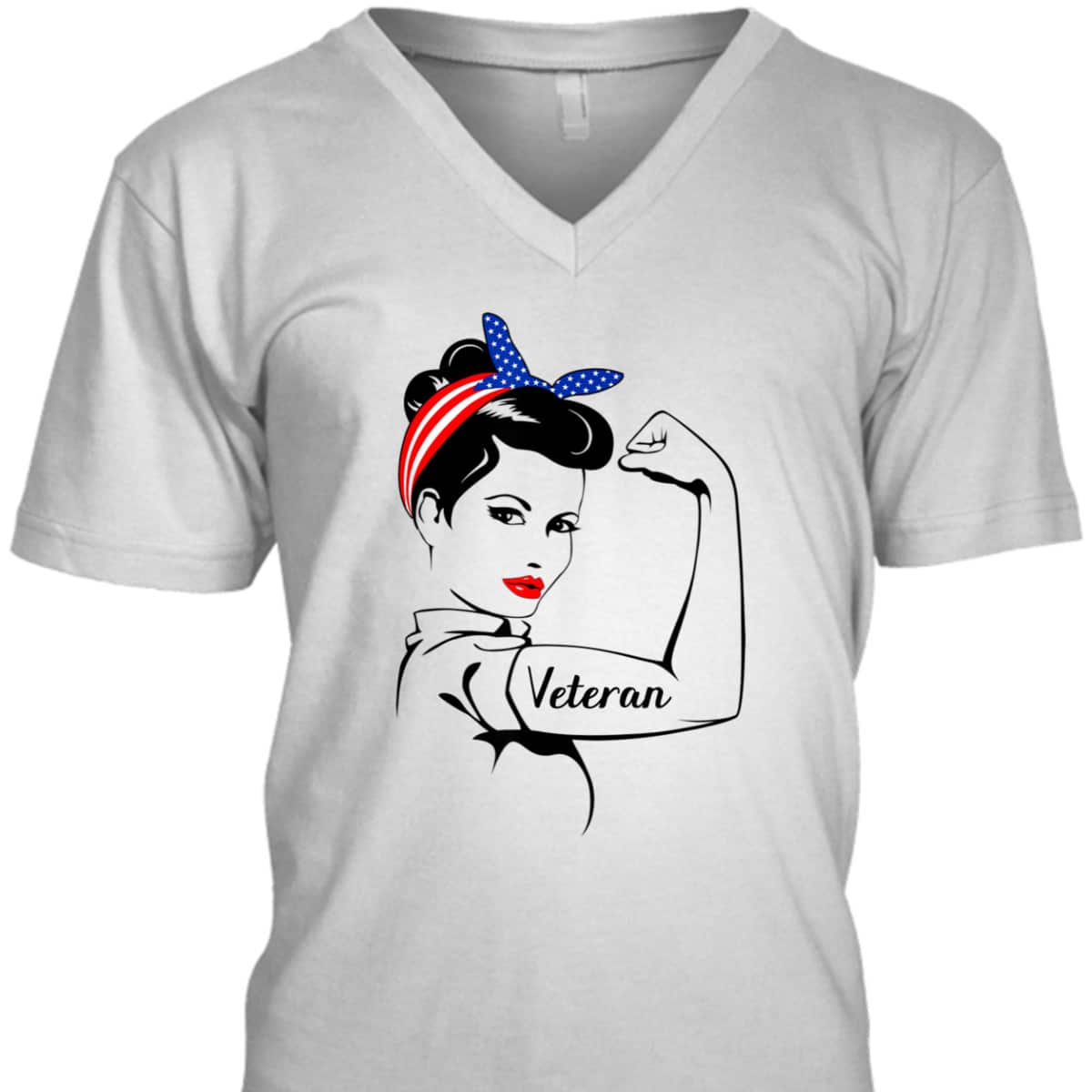 Veteran Rosie The Riveter Veterans T-Shirt
