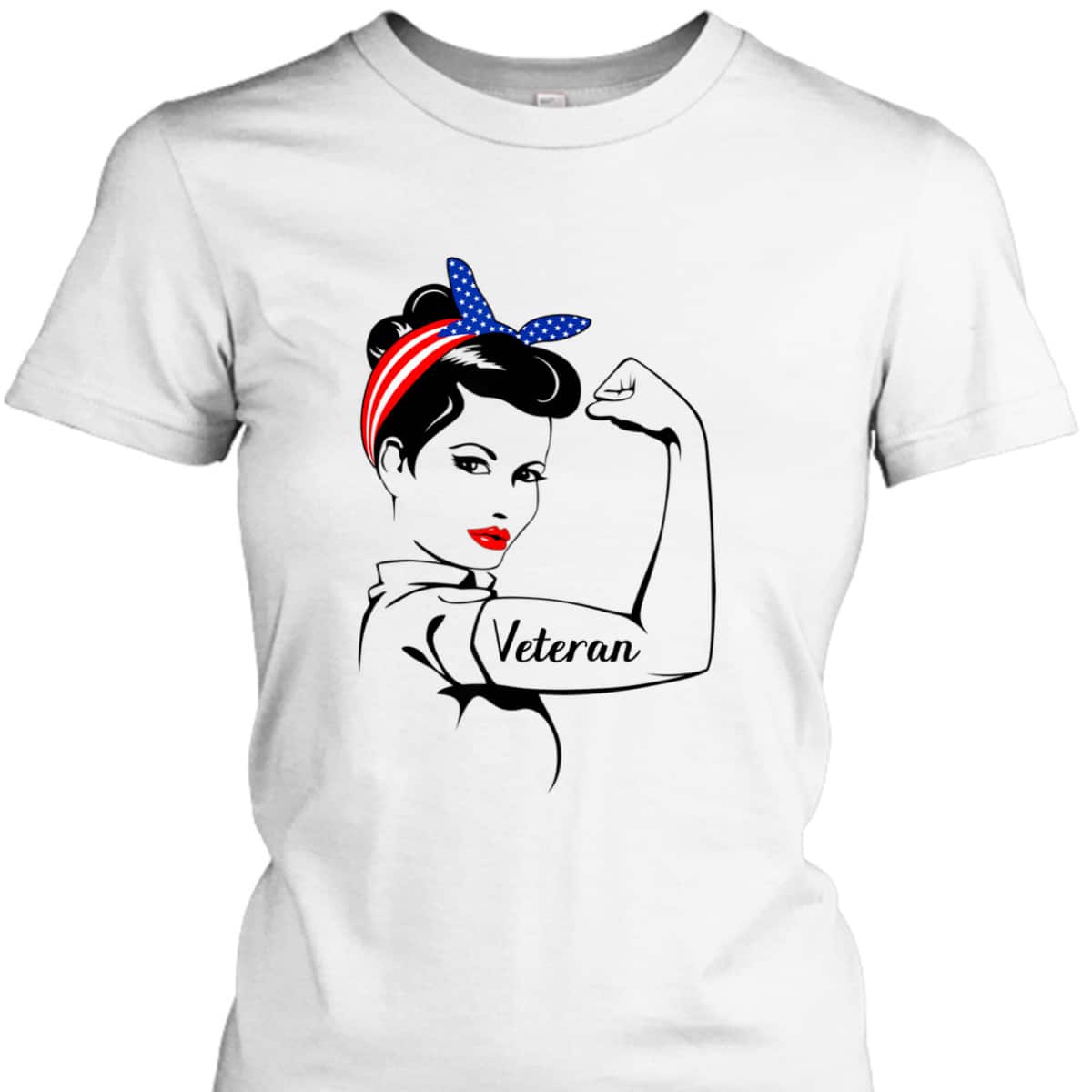 Veteran Rosie The Riveter Veterans T-Shirt