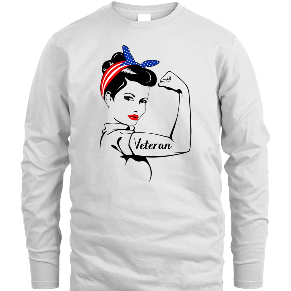 Veteran Rosie The Riveter Veterans T-Shirt Veteran Rosie The Riveter Veterans T-Shirt