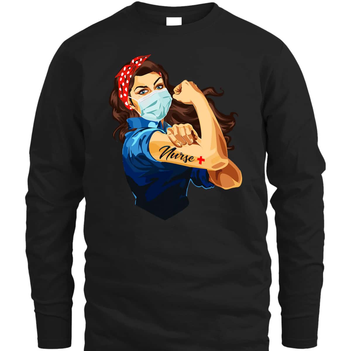 Rosie The Riveter - Woman Nurse T-Shirt Rosie The Riveter - Woman Nurse T-Shirt