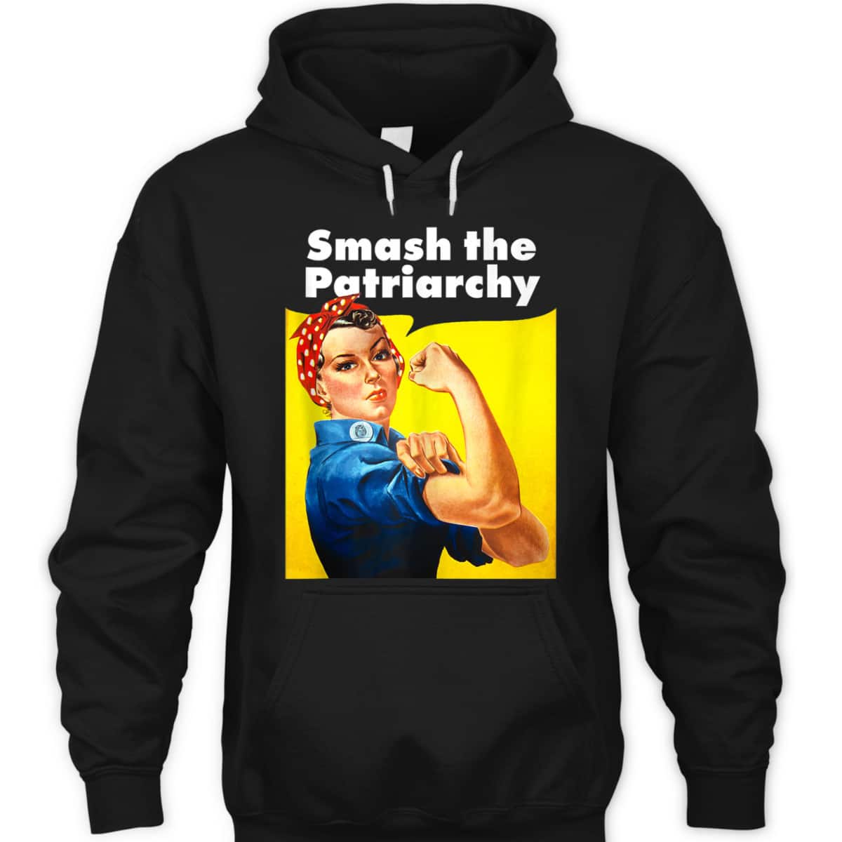 Smash The Patriarchy Feminist Women Rosie The Riveter T-Shirt