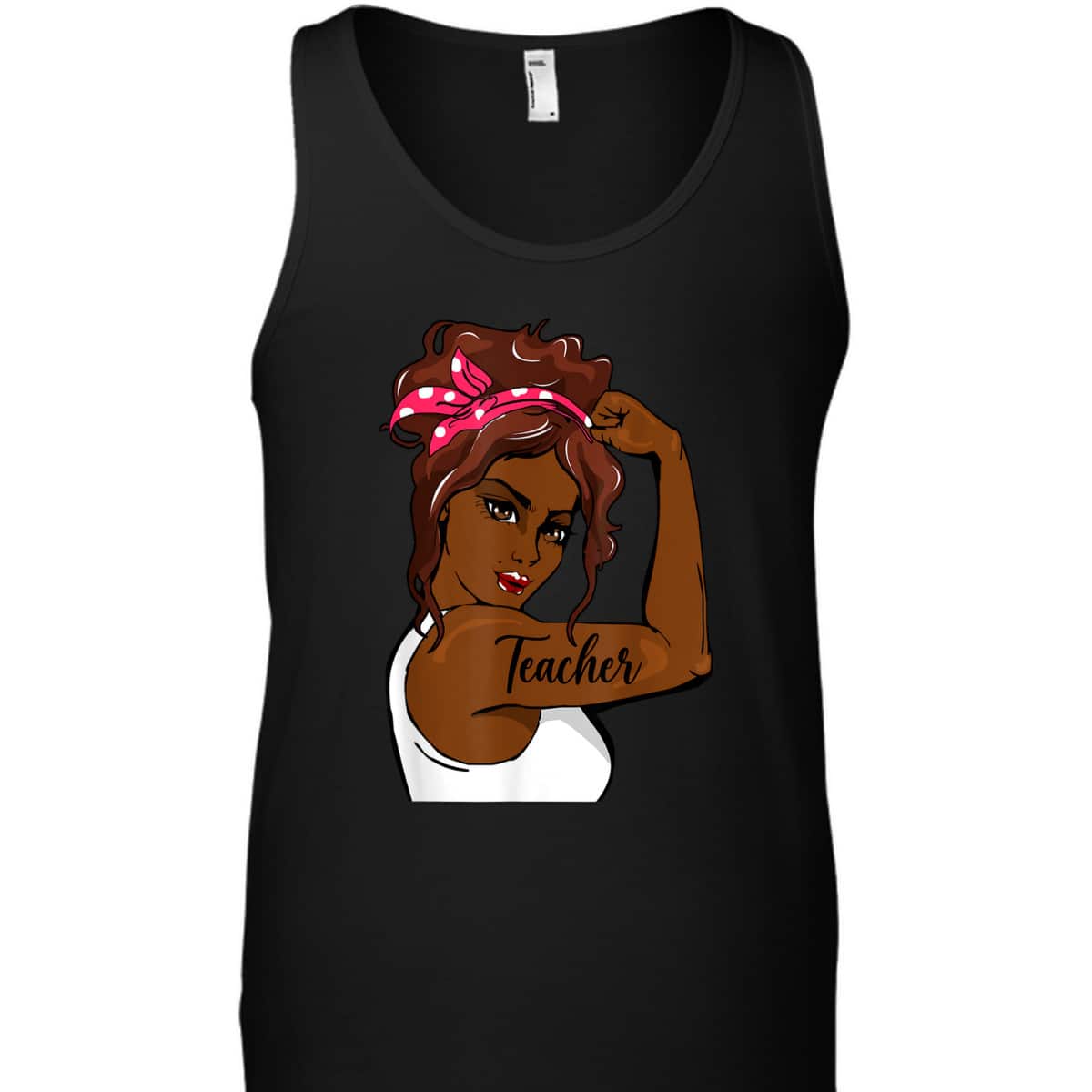 Black History Pin Up Rosie The Riveter Teacher T-Shirt