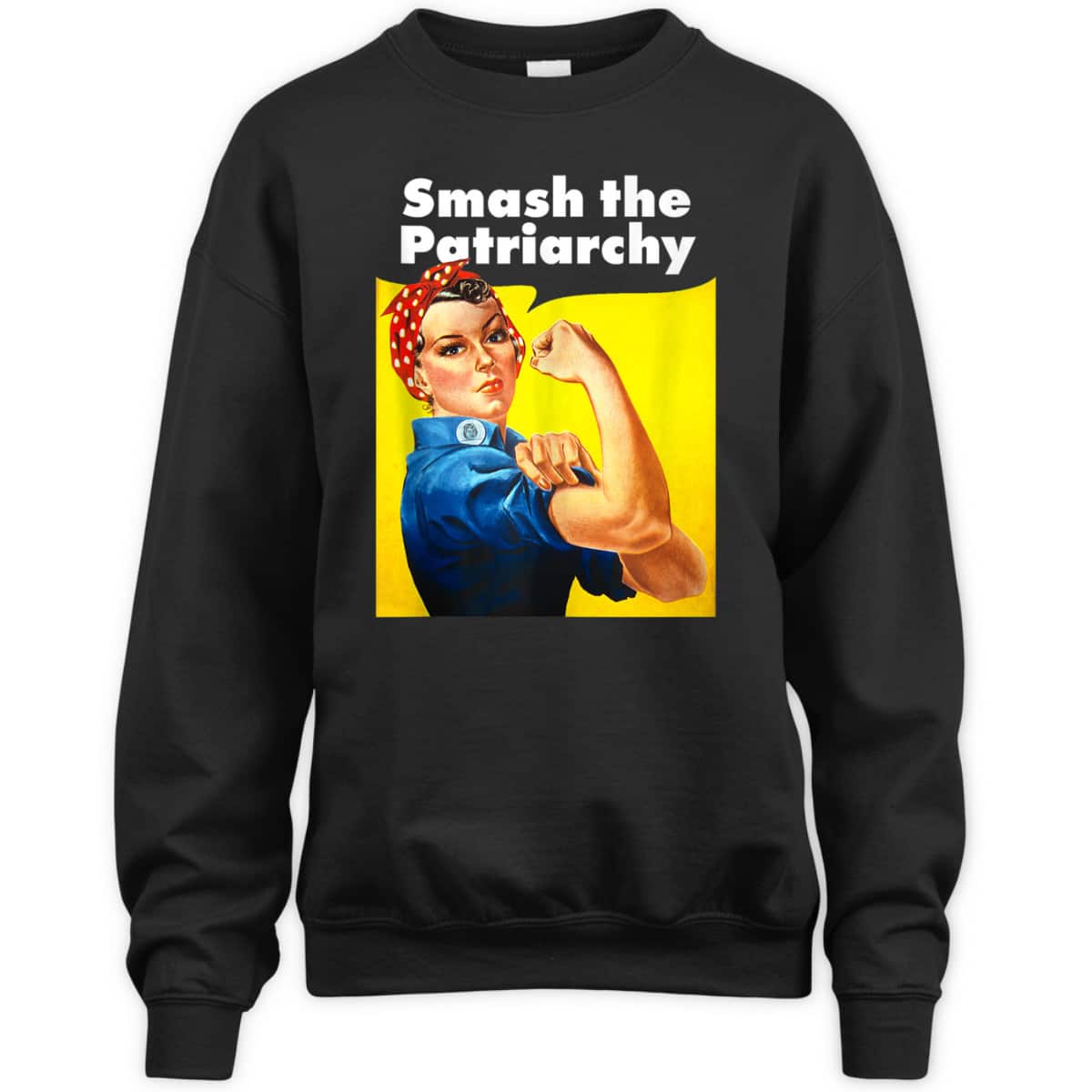 Smash The Patriarchy Feminist Women Rosie The Riveter T-Shirt