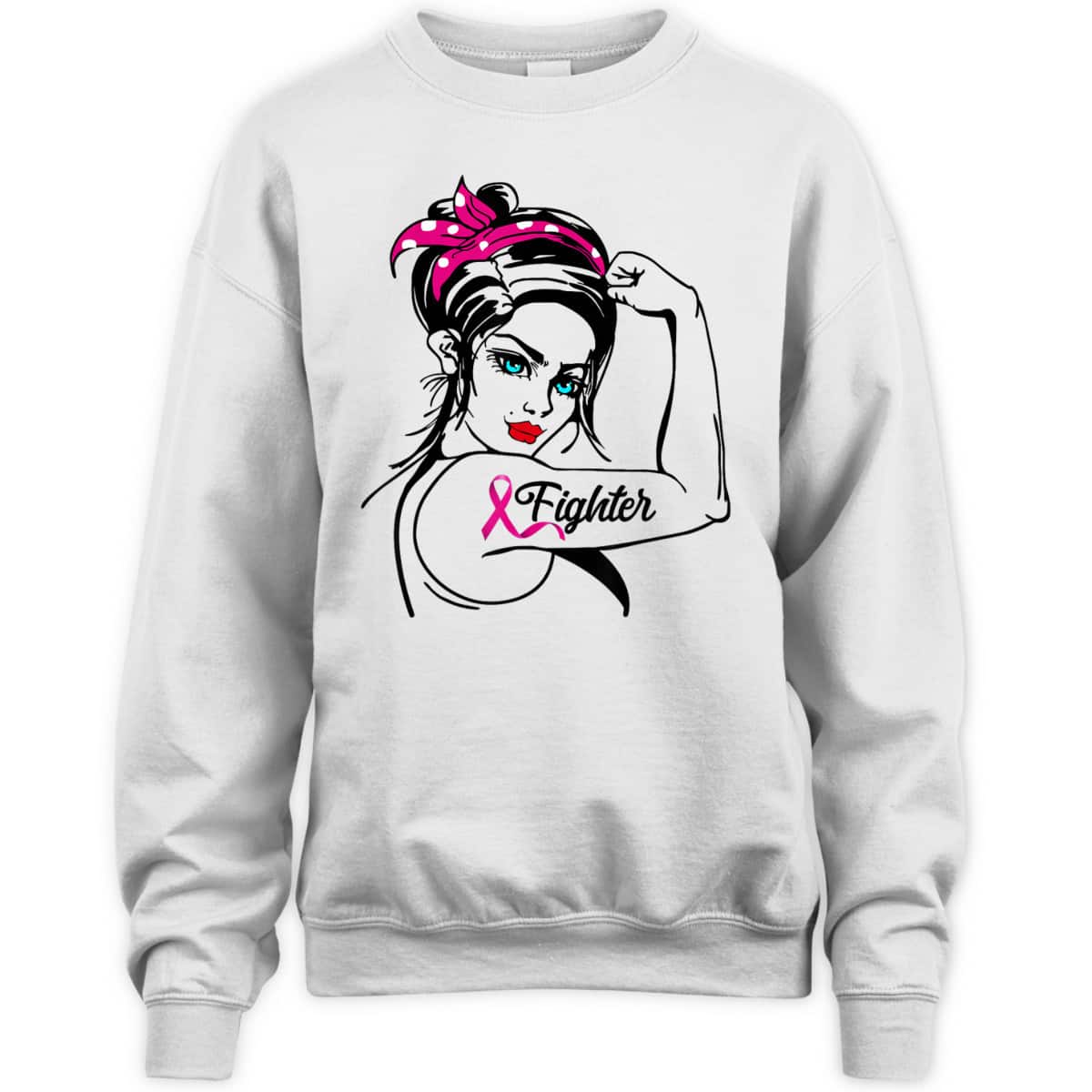 Fighter Rosie The Riveter Breast Cancer Awareness T-Shirt Fighter Rosie The Riveter Breast Cancer Awareness T-Shirt