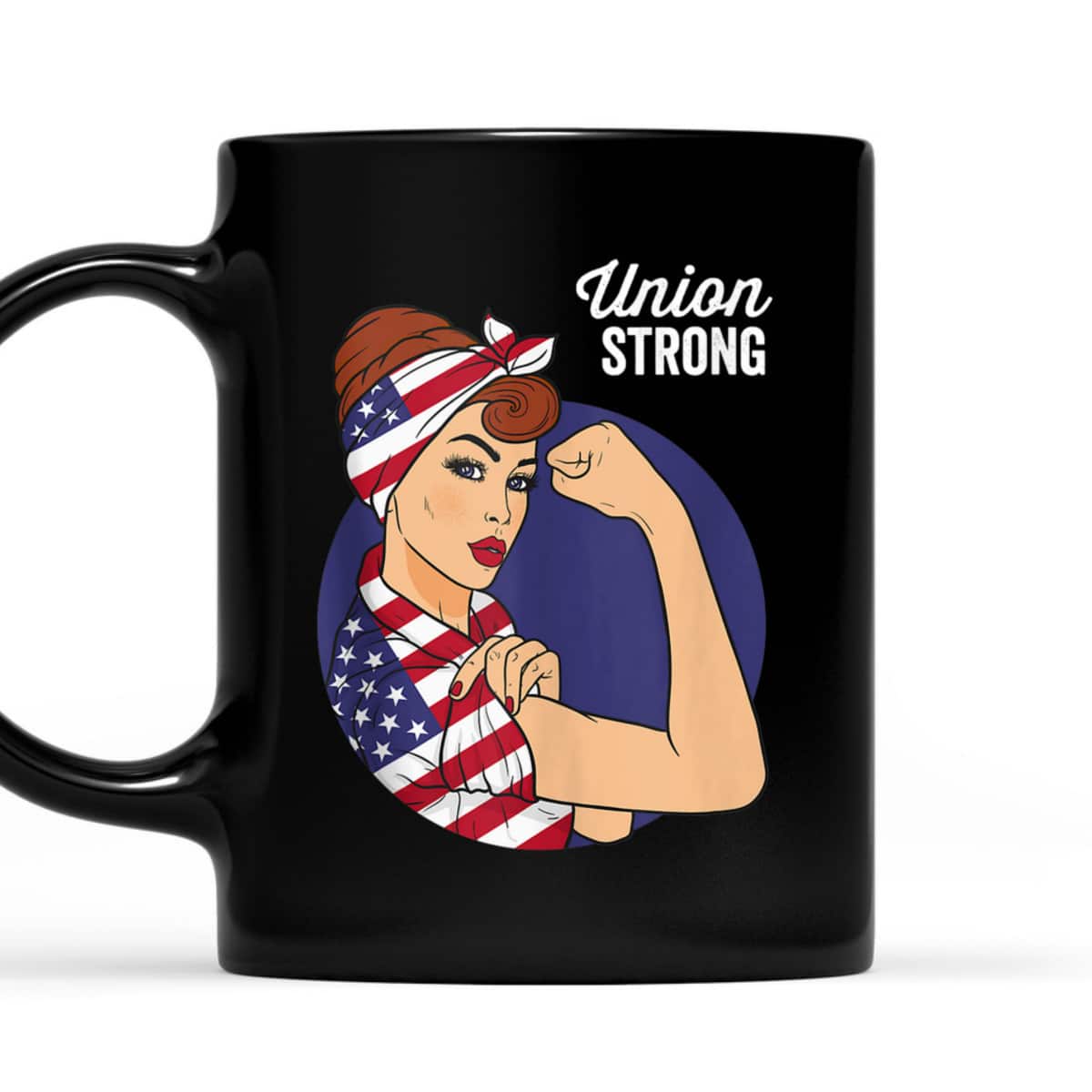 Union Labor Day Rosie The Riveter USA Flag T-Shirt