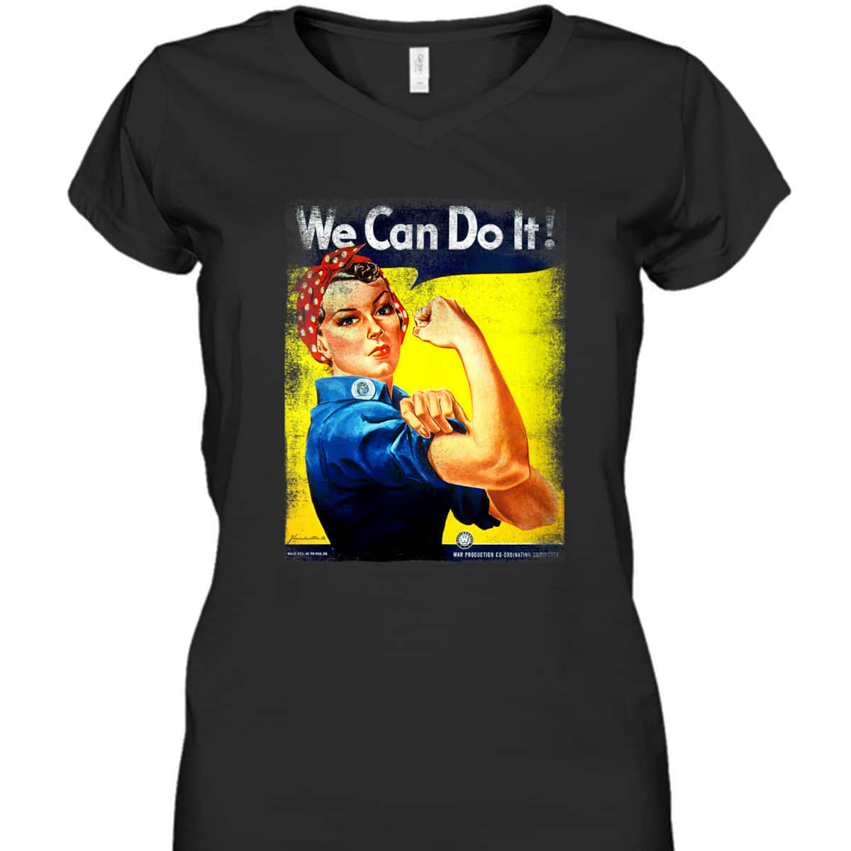 Womens WWII Rosie The Riveter T-Shirt Womens WWII Rosie The Riveter T-Shirt