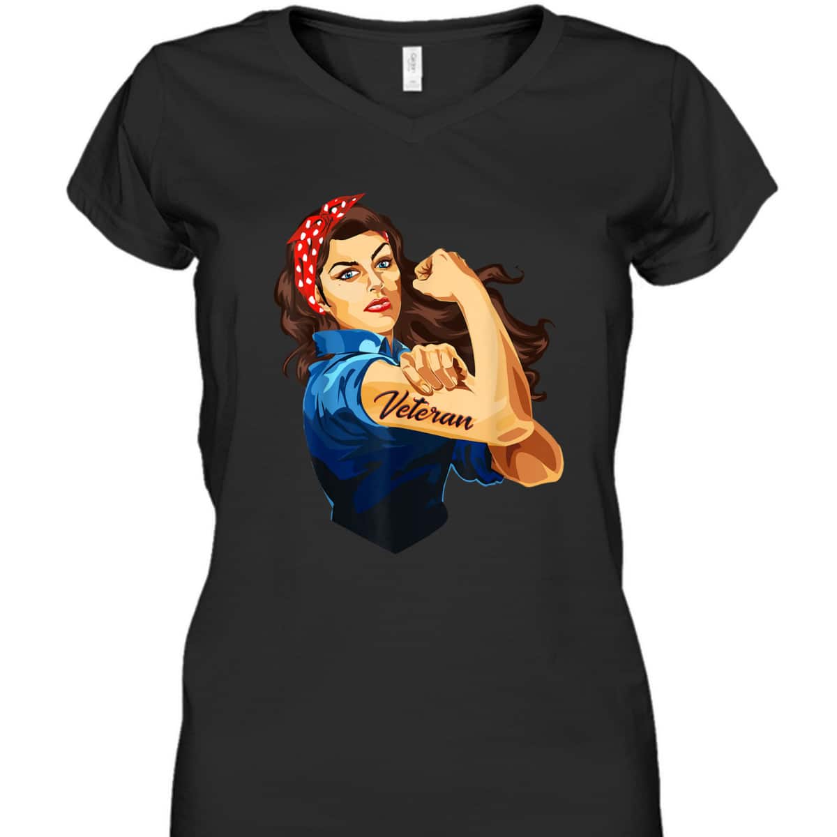 Rosie The Riveter - Woman Veteran T-Shirt