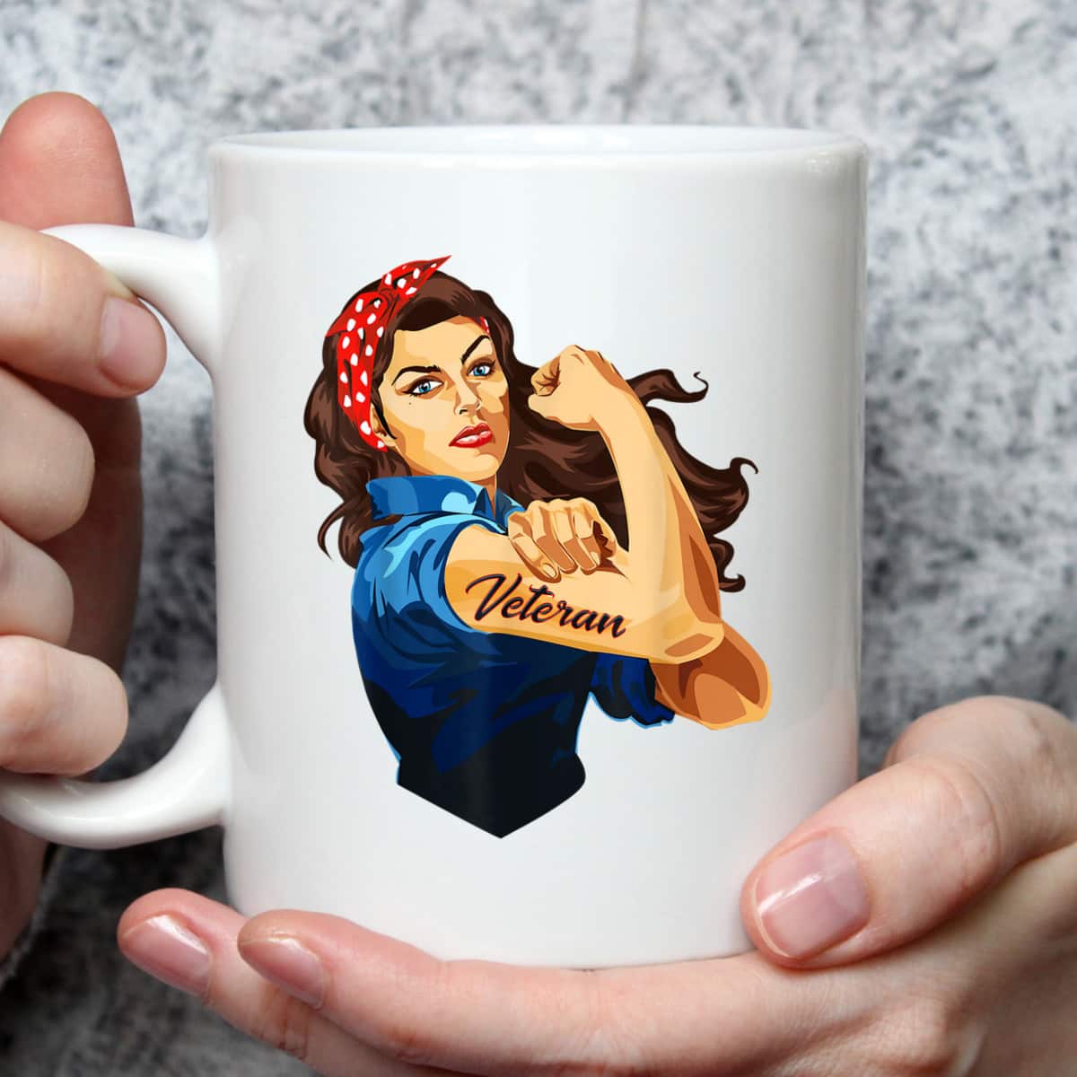 Rosie The Riveter - Woman Veteran T-Shirt Rosie The Riveter - Woman Veteran T-Shirt