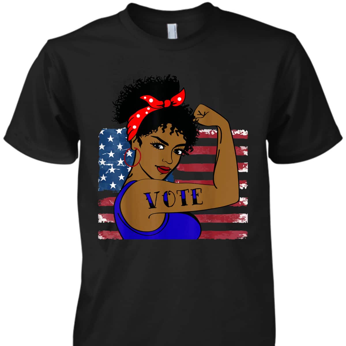Vote Women Black Rosie The Riveter T-Shirt Vote Women Black Rosie The Riveter T-Shirt