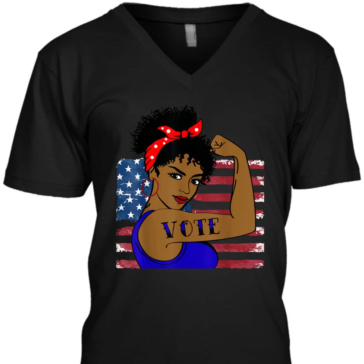 Vote Women Black Rosie The Riveter T-Shirt Vote Women Black Rosie The Riveter T-Shirt