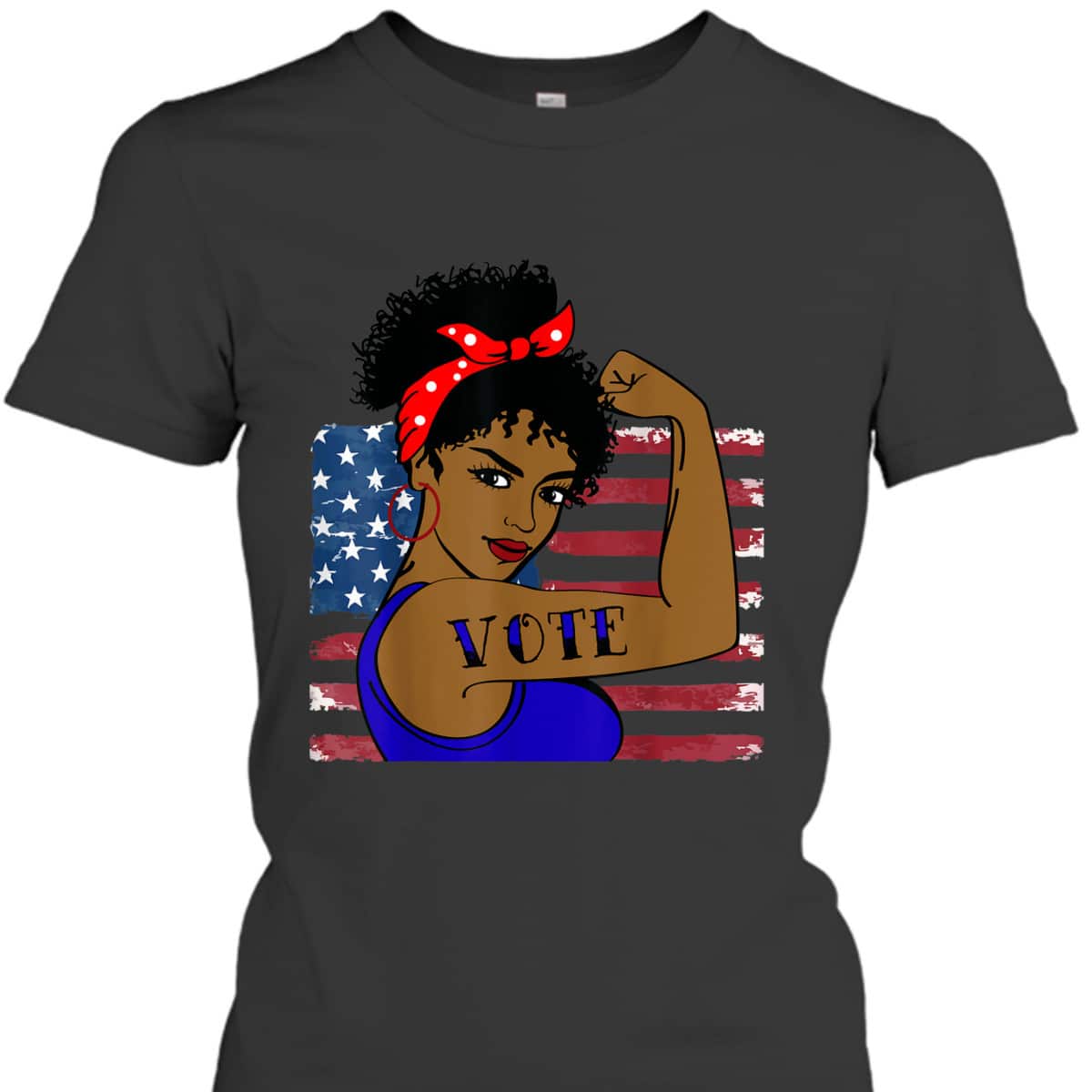 Vote Women Black Rosie The Riveter T-Shirt Vote Women Black Rosie The Riveter T-Shirt