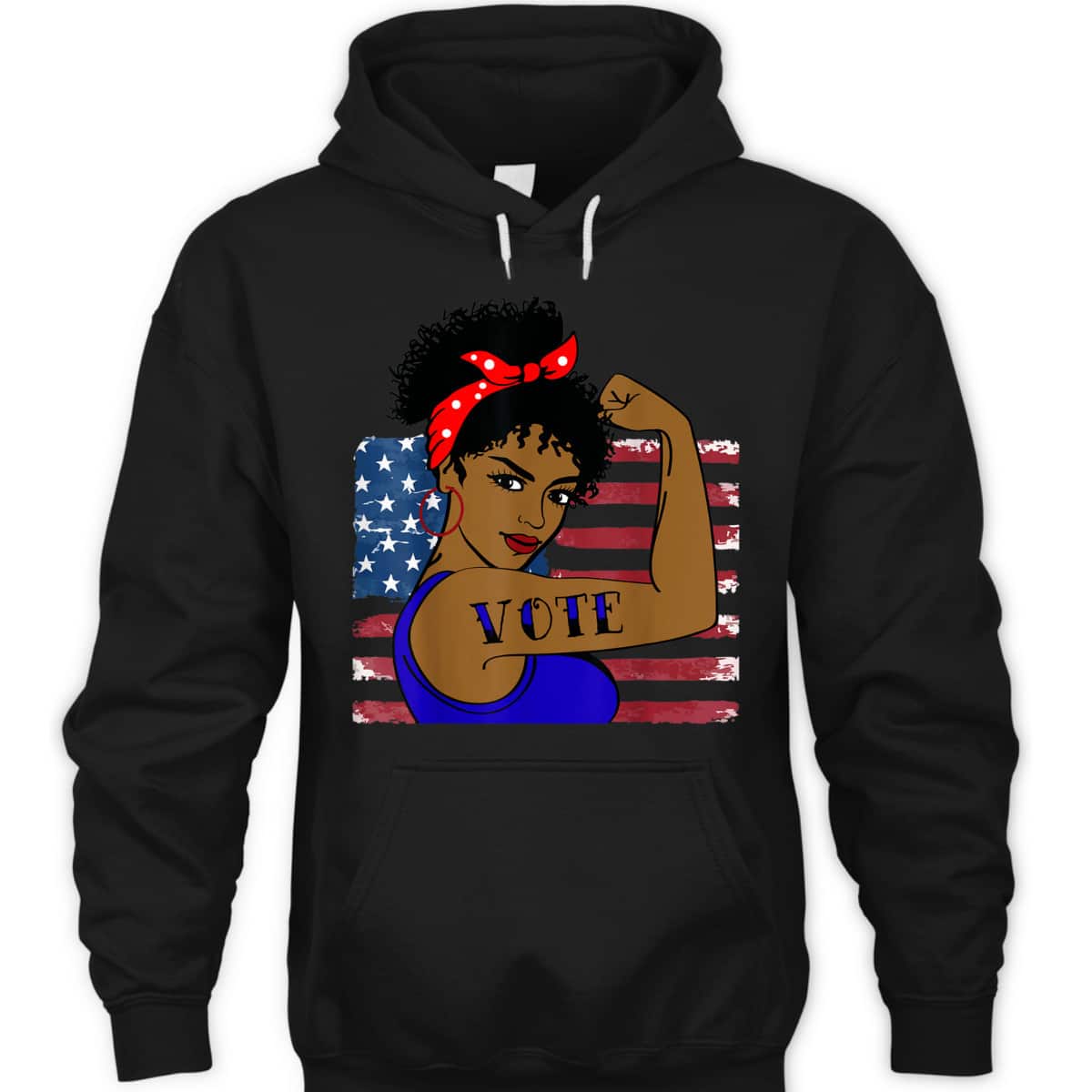 Vote Women Black Rosie The Riveter T-Shirt