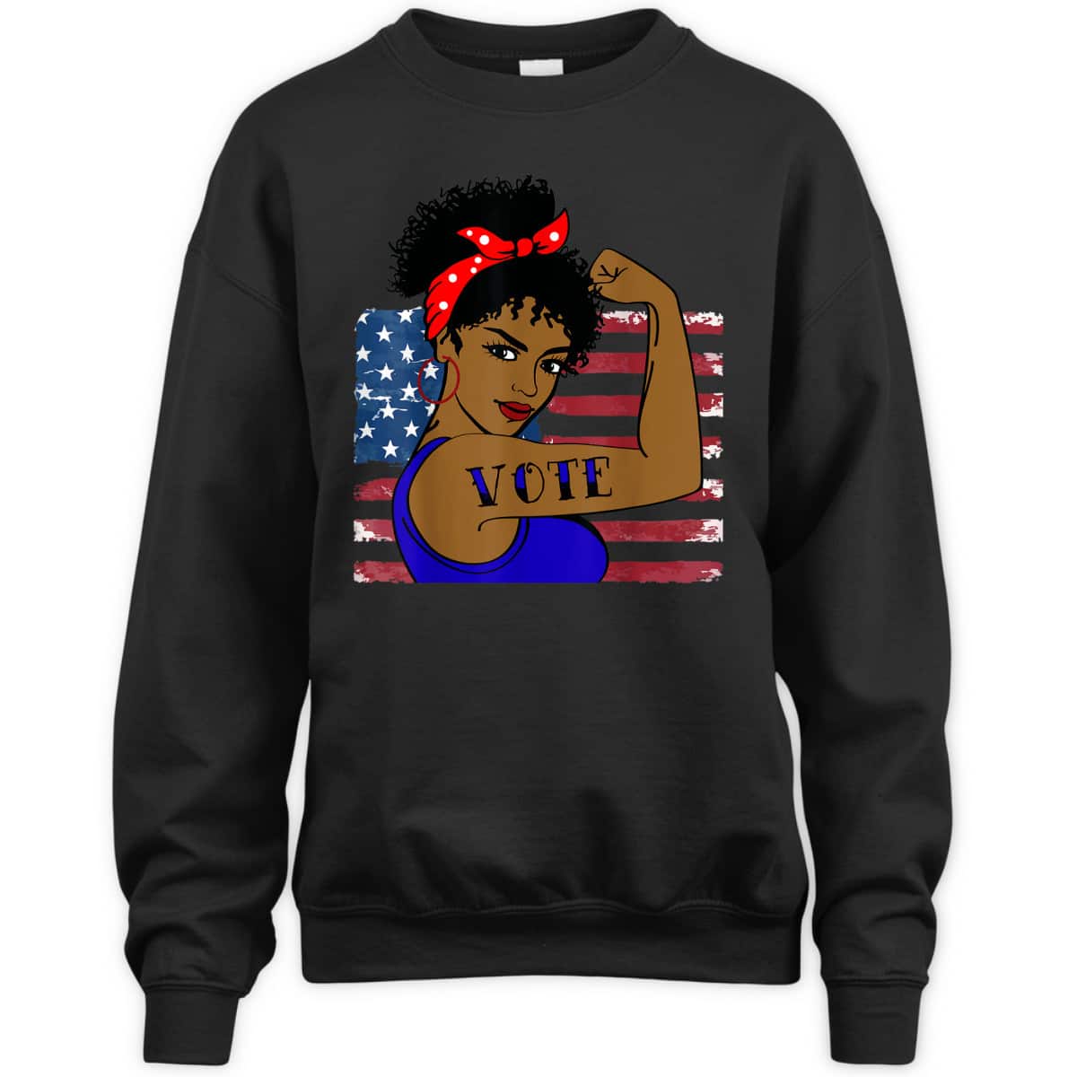 Vote Women Black Rosie The Riveter T-Shirt
