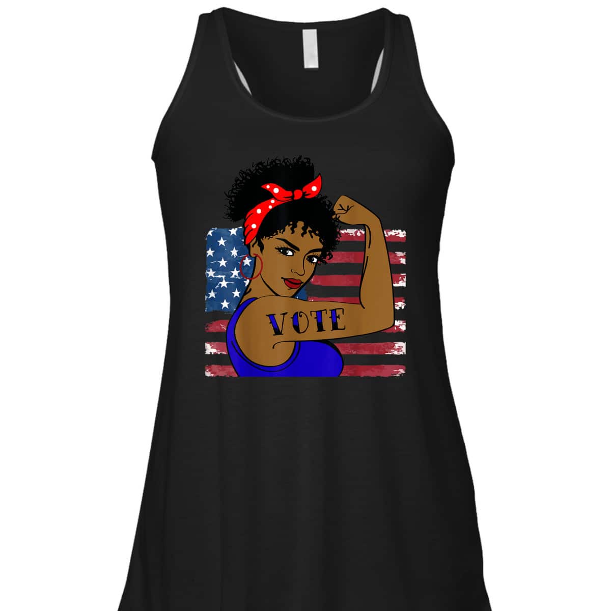 Vote Women Black Rosie The Riveter T-Shirt