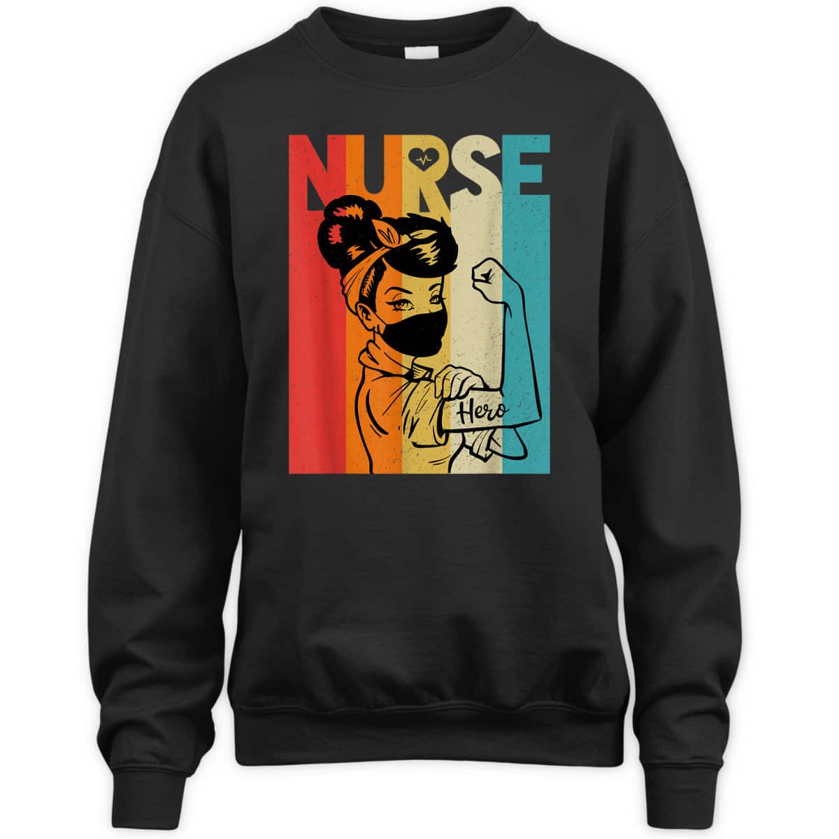 Vintage Rosie The Riveter Nurse Face Mask Edition T-Shirt