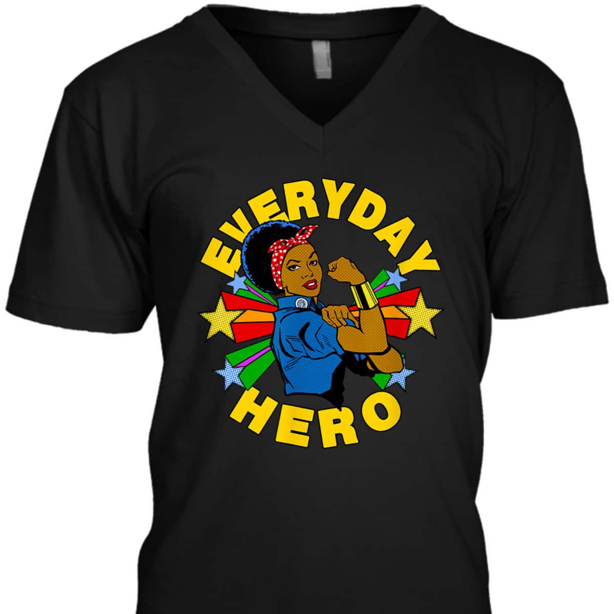 Rosie The Riveter Everyday African American Hero T-Shirt
