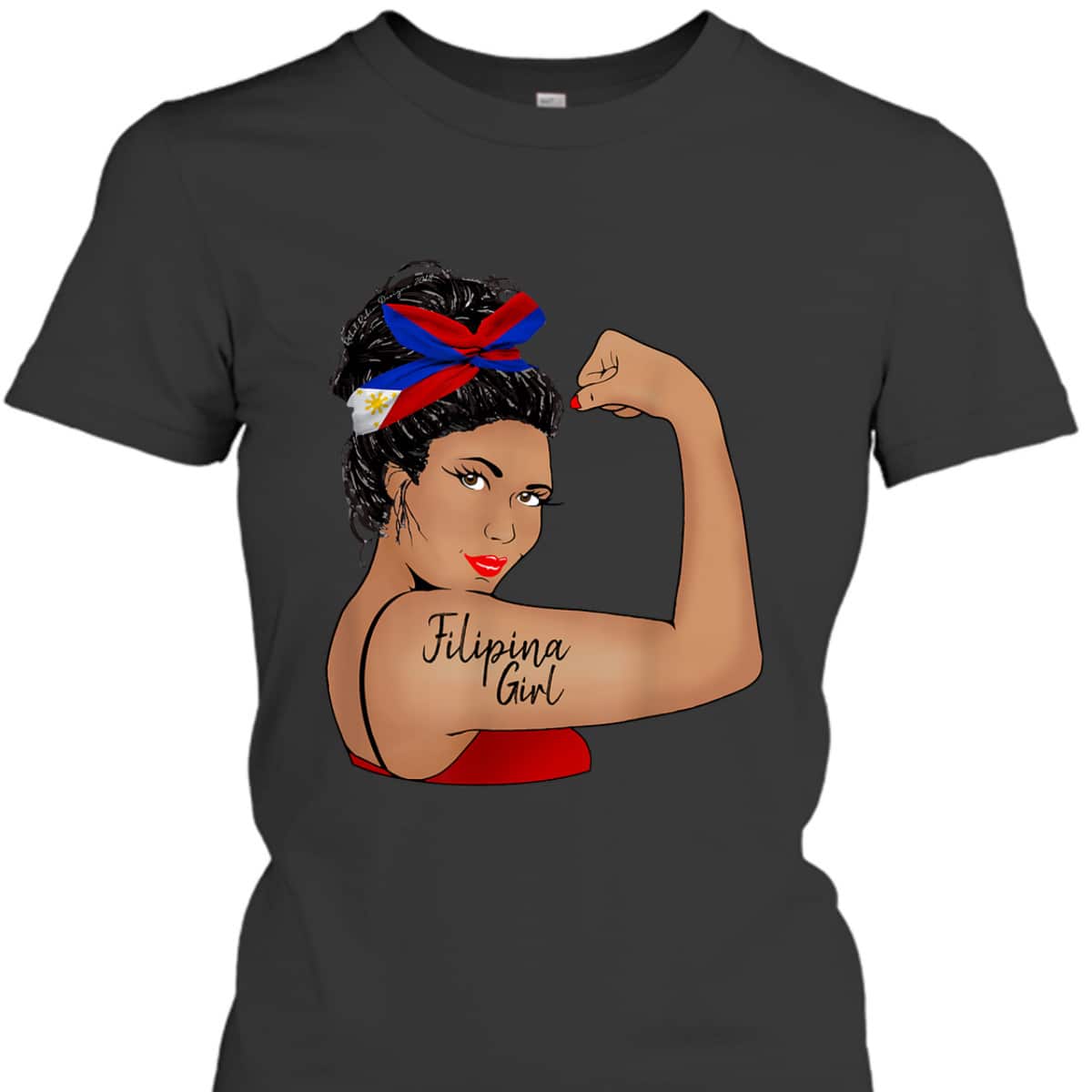 Filipina Girl Unbreakable Rosie The Riveter T-Shirt
