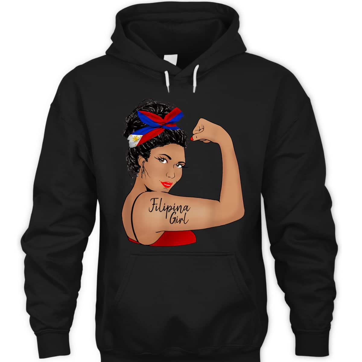 Filipina Girl Unbreakable Rosie The Riveter T-Shirt Filipina Girl Unbreakable Rosie The Riveter T-Shirt