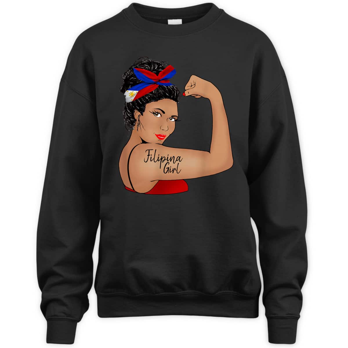Filipina Girl Unbreakable Rosie The Riveter T-Shirt