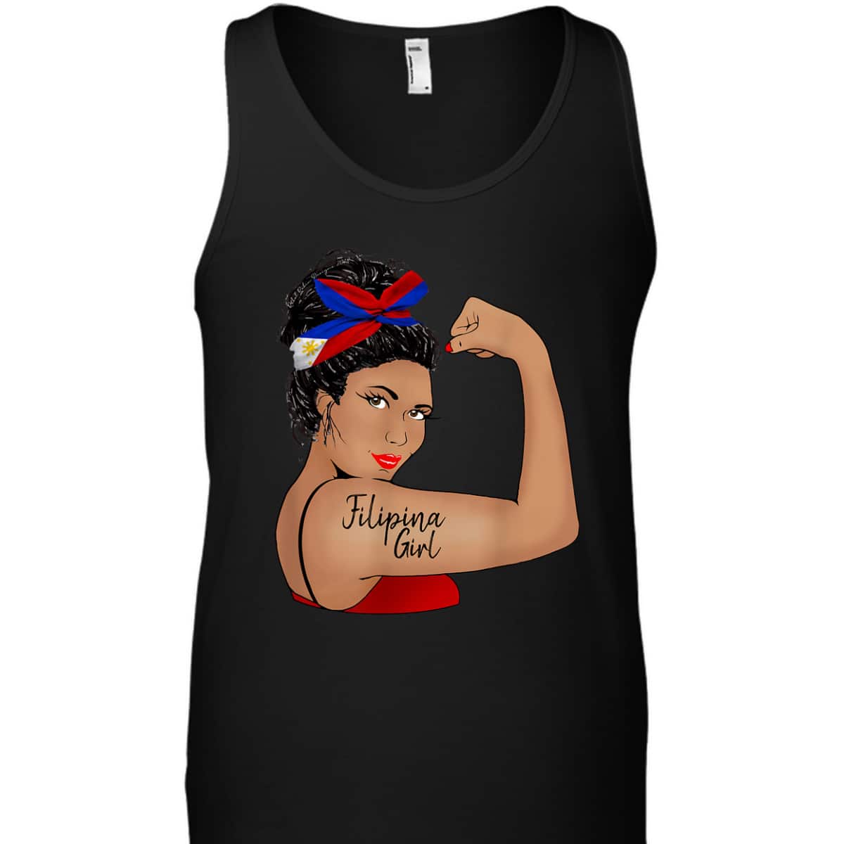 Filipina Girl Unbreakable Rosie The Riveter T-Shirt