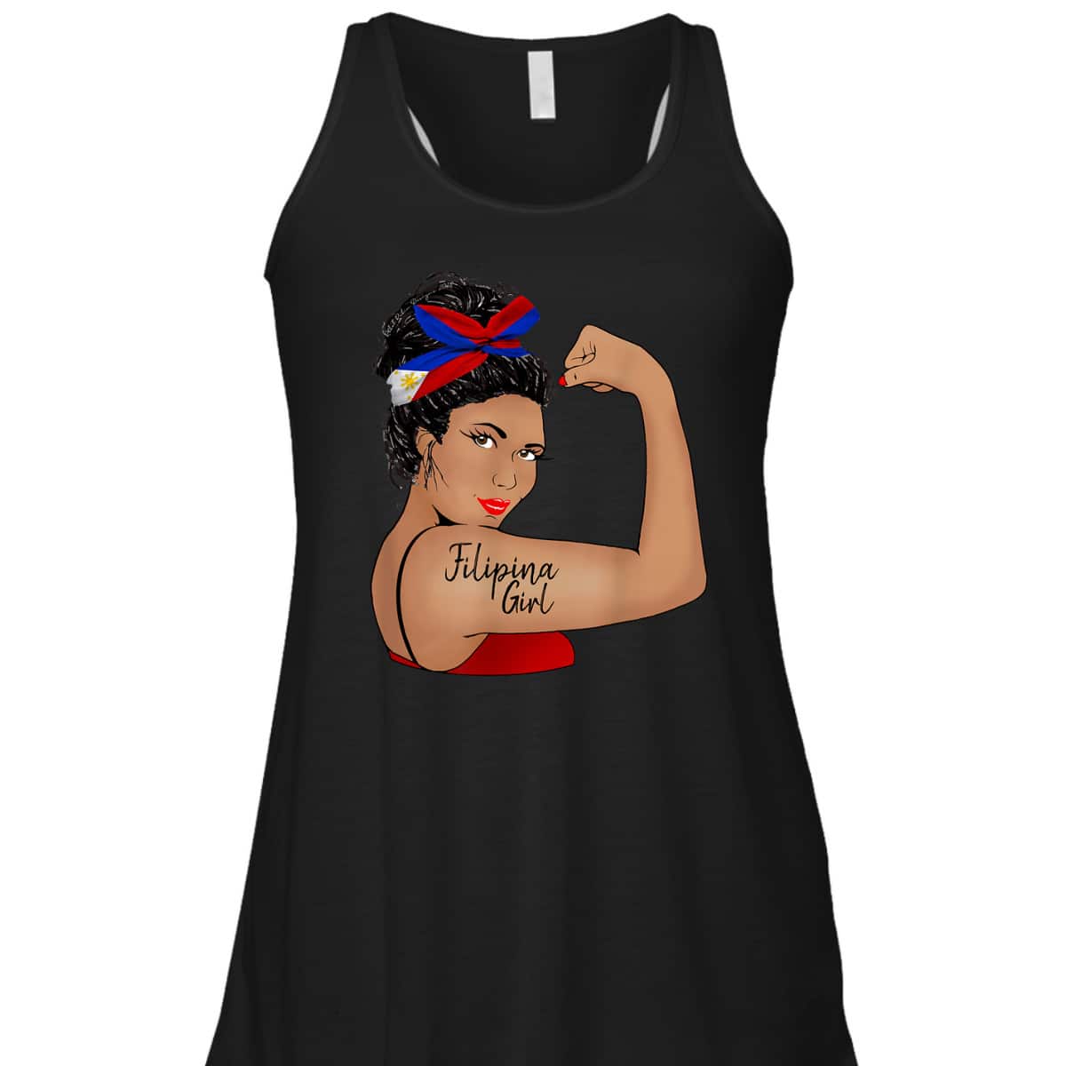 Filipina Girl Unbreakable Rosie The Riveter T-Shirt