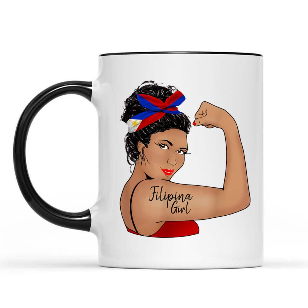Filipina Girl Unbreakable Rosie The Riveter T-Shirt