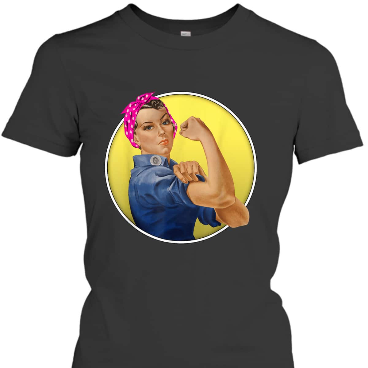 Iconic Rosie The Riveter Feminist Vintage T-Shirt Iconic Rosie The Riveter Feminist Vintage T-Shirt