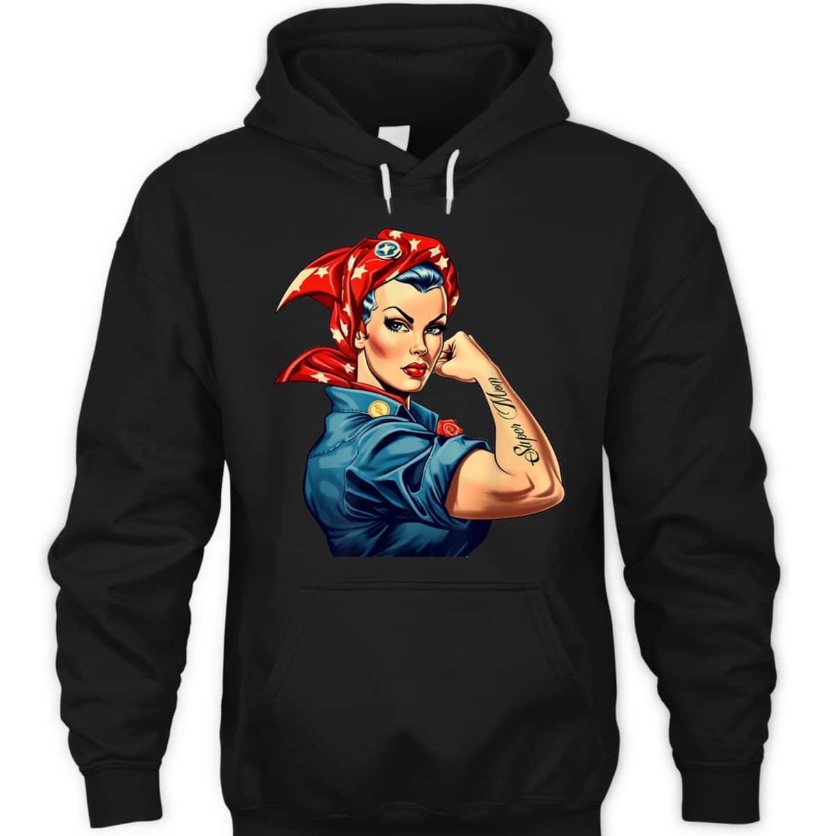 Girl Power We Can Do It Rosie The Riveter Woman Super Mom T-Shirt