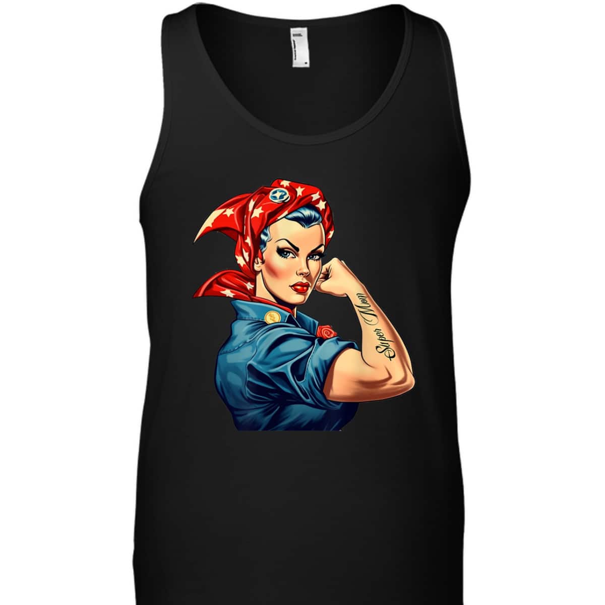 Girl Power We Can Do It Rosie The Riveter Woman Super Mom T-Shirt