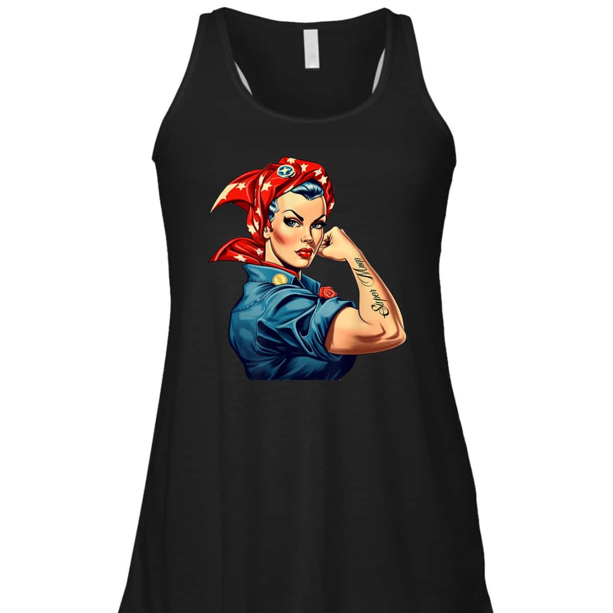 Girl Power We Can Do It Rosie The Riveter Woman Super Mom T-Shirt