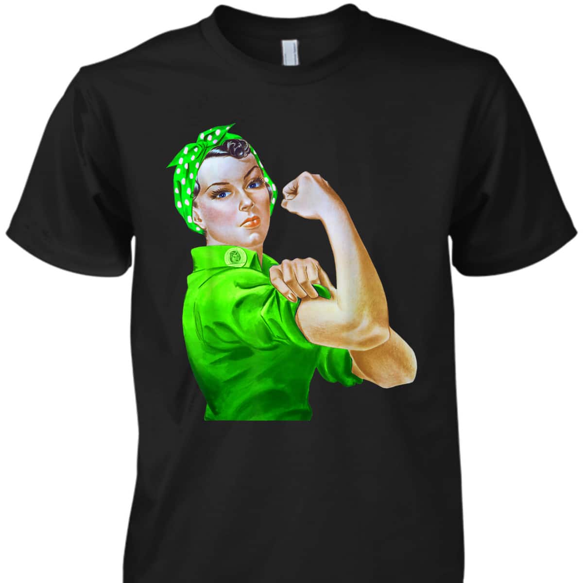 Rosie The Riveter St Patricks Day T-Shirt