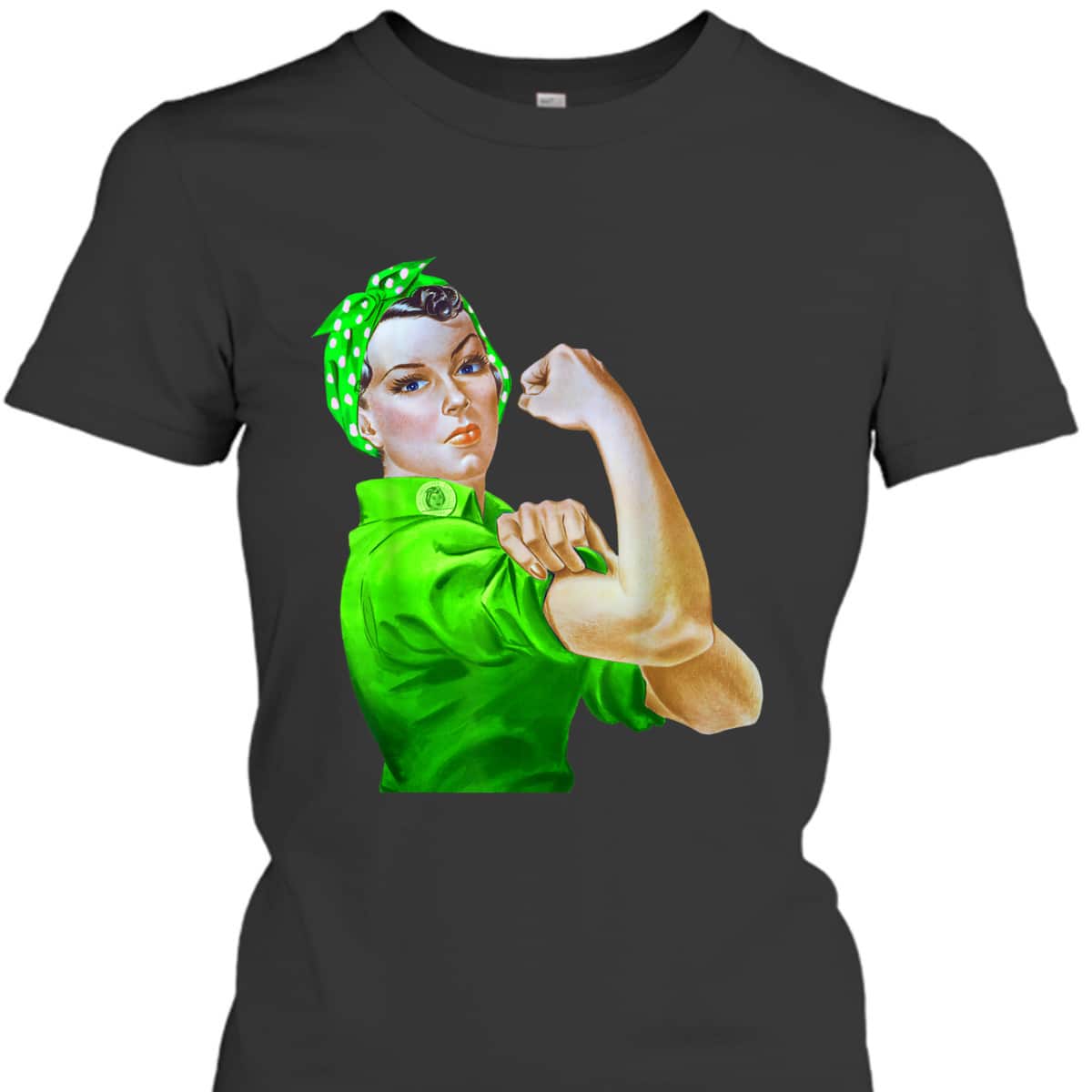 Rosie The Riveter St Patricks Day T-Shirt