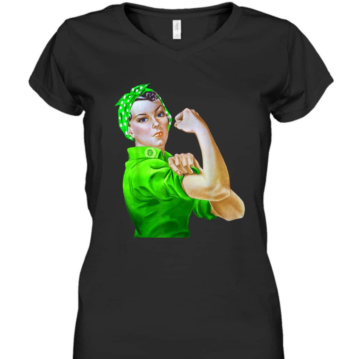 Rosie The Riveter St Patricks Day T-Shirt