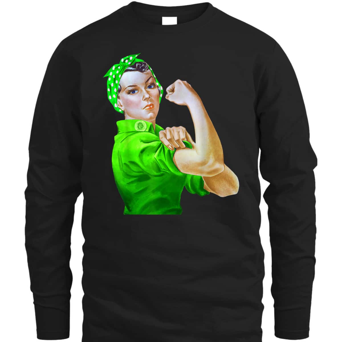 Rosie The Riveter St Patricks Day T-Shirt