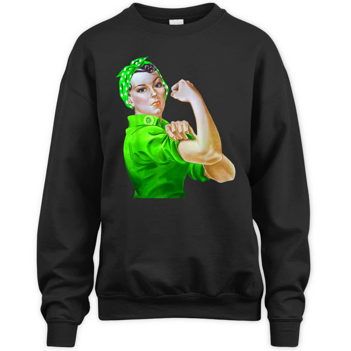 Rosie The Riveter St Patricks Day T-Shirt
